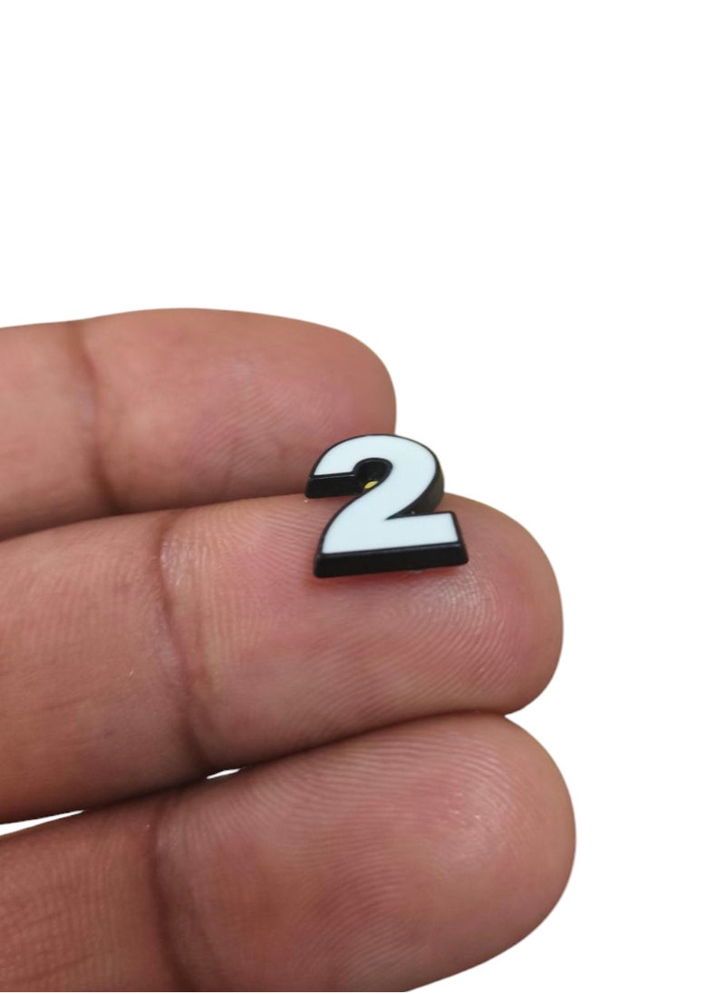 Generic 3D Numbers 1 to 9 and 0 Hard Self Adhesive Sticker for Mobile Laptop or Any Smooth Surface  - Image 2