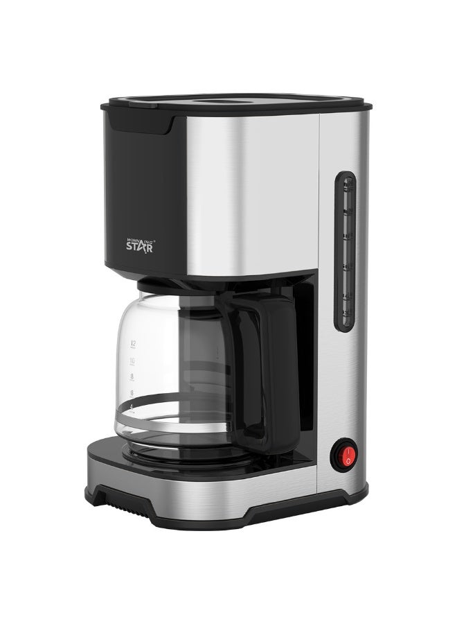 Winning Star 1.2L Drip Coffee Maker | Automatic Coffee Brewing Machine for Home & Office | Glass Carafe | Easy One-Touch Operation - Image 5