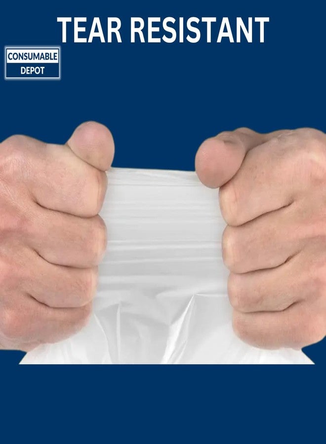 Consumable Depot 4 Gal Trash Bags | 2000 Count | 17" X 18" Small Clear Garbage Bags for Home Use - Image 4