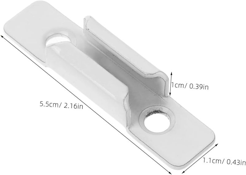 White Zinc Alloy Window Lock Sash Latch Sliding Security Lock Strike Keeper Replacement - Image 3