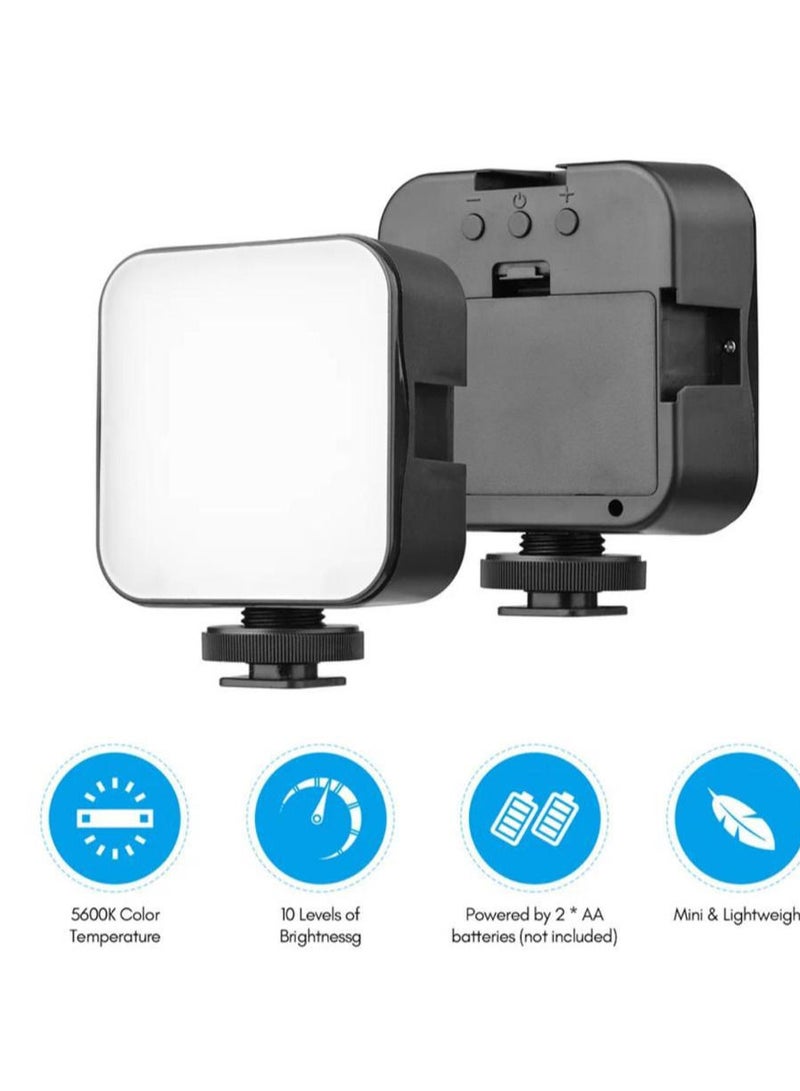 Camera stand with photographic LED and microphone, black color  - Image 3