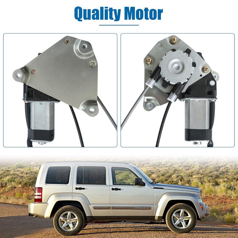 MOJTBE 748-568 Power Window Regulator and Motor Assembly for Jeep Liberty 2003-2005 - Image 3