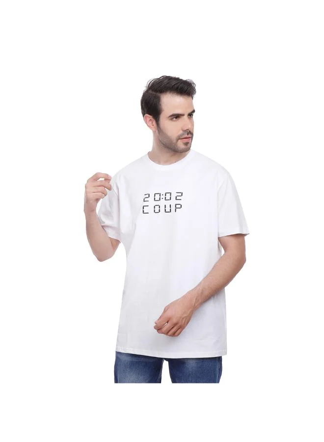 Coup Coup Men Casual Single Jersey T-Shirt 1000826 3XS - White