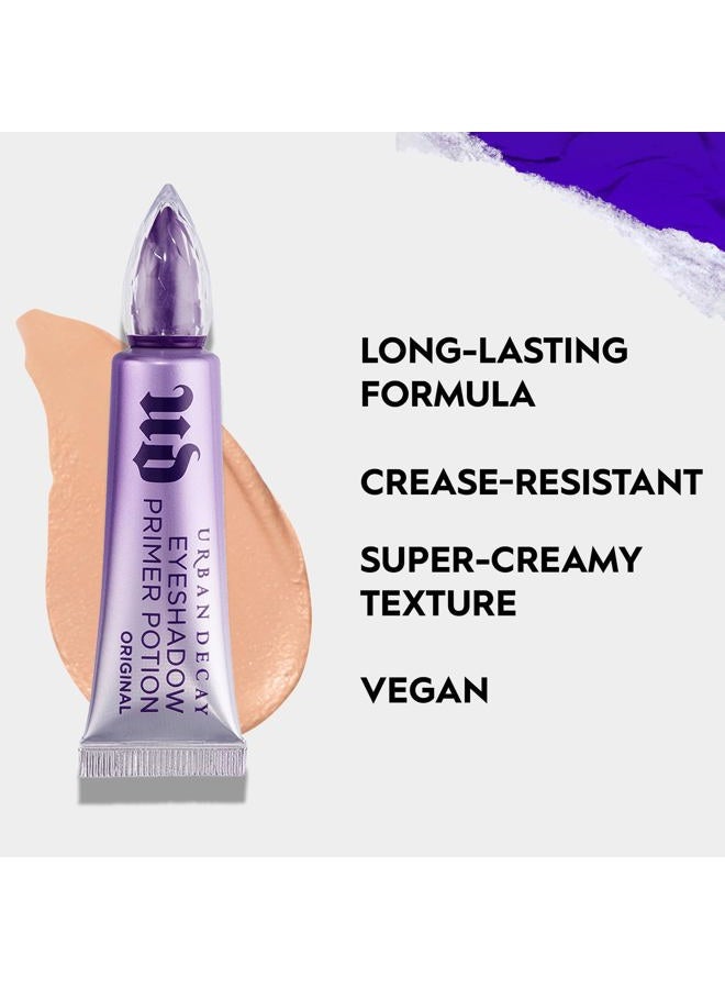 Urban Decay Eyeshadow Primer Potion (Full Size), Award-winning Nude Eye Primer, Crease-free Eye Makeup Looks, Smooths & Preps Eyelid Base for Vibrant Color, All-day Wear, Dries Invisible - 0.33 fl oz - Image 3