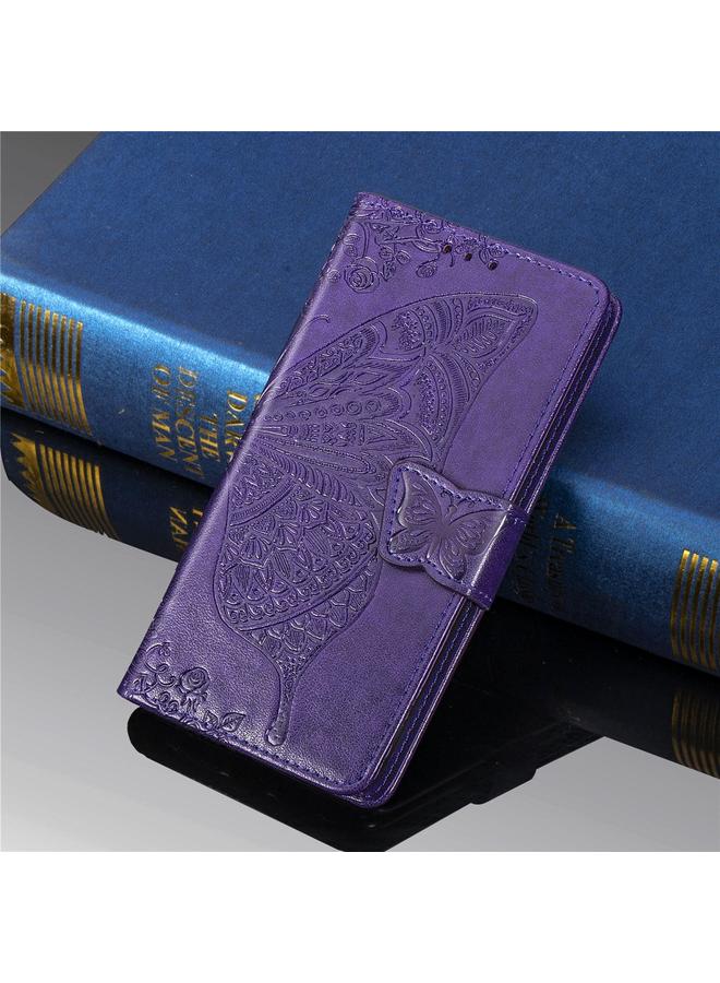 S-TOP Butterfly Love Flowers Embossing Horizontal Flip Leather Case For Huawei Honor 20 with Holder & Card Slots & Wallet & Lanyard - Image 2