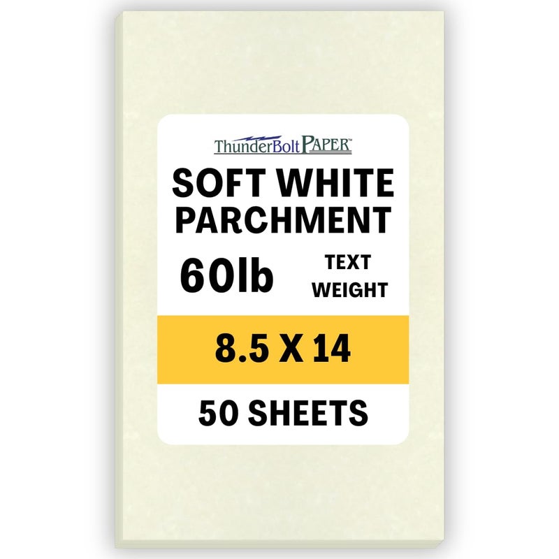 50 Soft White Parchment 60 Text 24 Bond Paper Sheets 85 X 14 inches Legal Size 60 Pound is Not Card Weight Vintage Colored Old Parchment Semblance