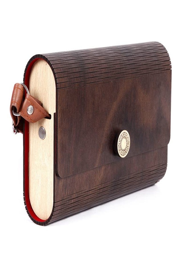 CrazyInk Women's Handcrafted Wooden Light Weight Unique Purse Handbag (PURSE 375) - Image 2