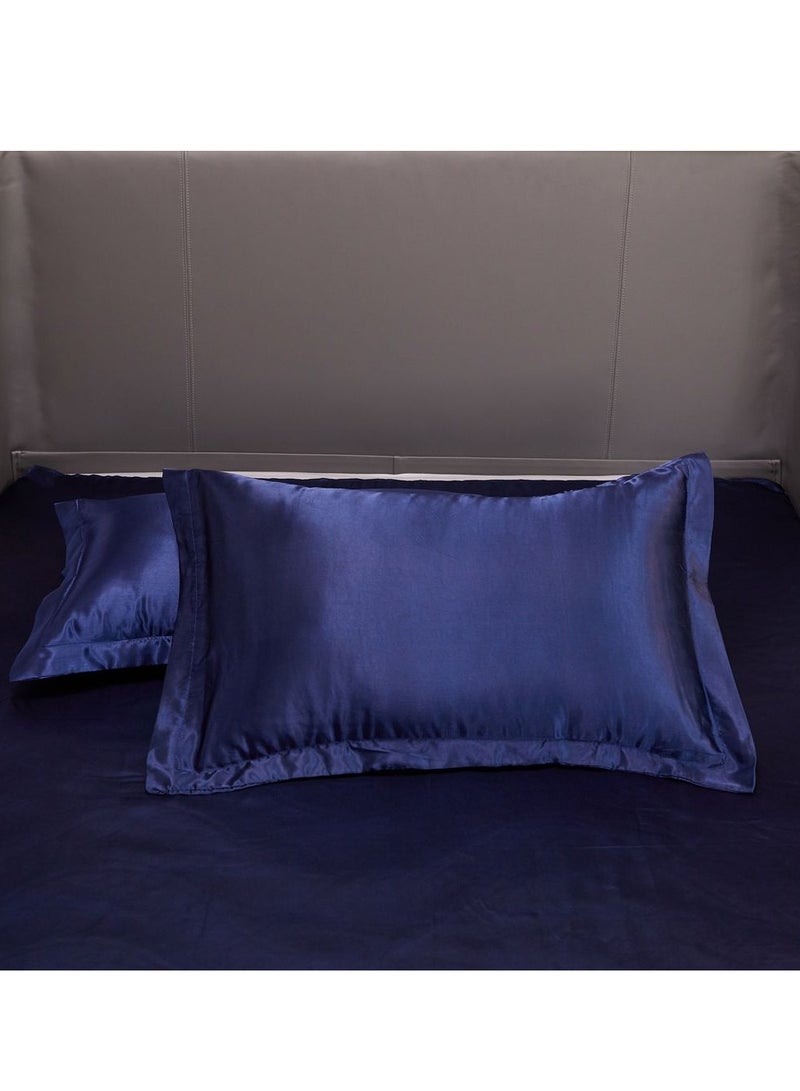 شاربدو طقم لحاف ناعم من الألياف الدقيقة، مكون من أربع قطع، مع لحاف واحد غطاء، شرشف واحد، وكيسا وسادة، لسرير بطول مترين (220*240 سم) - Image 2