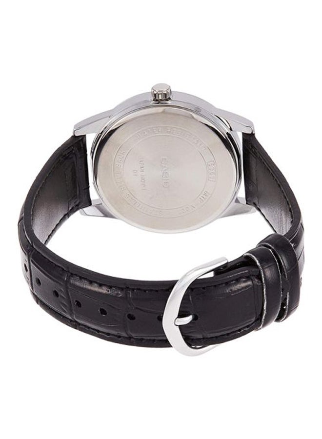 CASIO Men Water Resistant Analog Watch MTP-V001L-7B - 45 mm - Black - Image 2