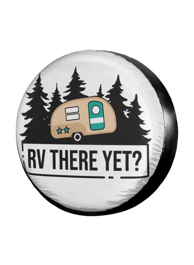 Delerain RV There Yet Spare Tire Covers for Jeep RV Trailer SUV Truck and Many Vehicle, Wheel Covers Sun Protector Waterproof (15 Inch for Diameter 27"-29") - Image 1