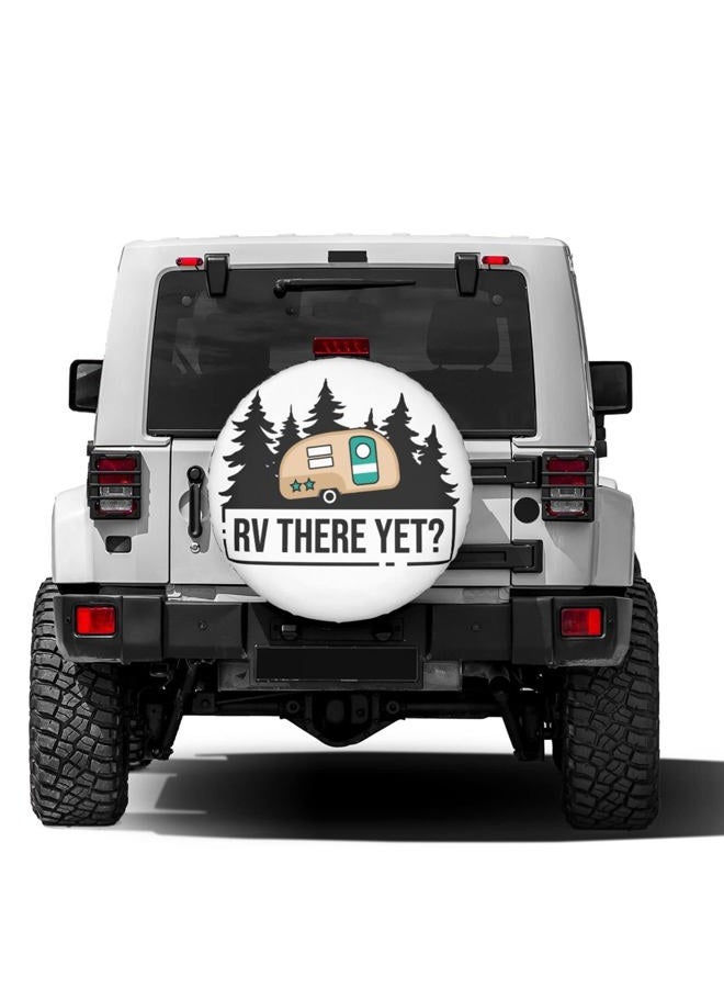 Delerain RV There Yet Spare Tire Covers for Jeep RV Trailer SUV Truck and Many Vehicle, Wheel Covers Sun Protector Waterproof (15 Inch for Diameter 27"-29") - Image 2