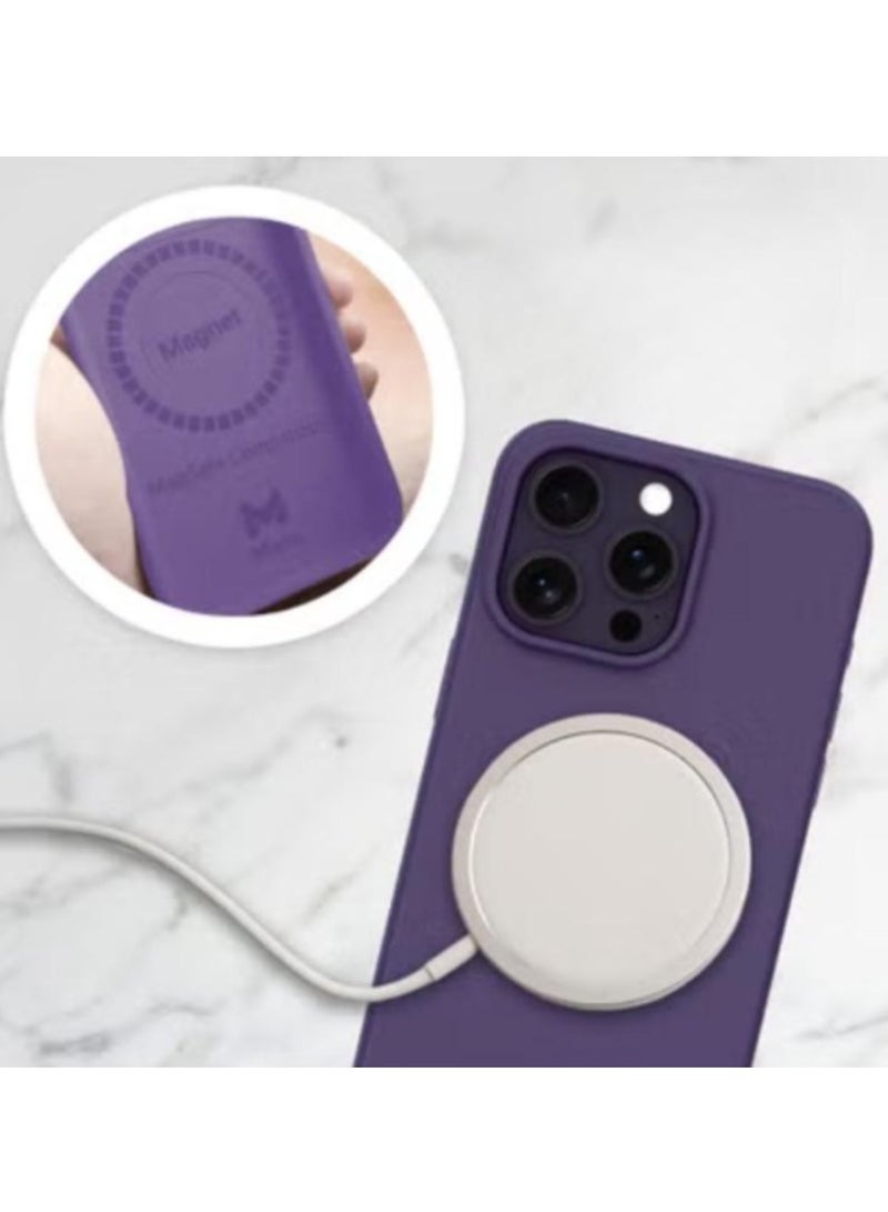 ماس كفر ماس ايفون 14برو  إنڤينيت ماج سيف 6 في 1 بنفسجي - Image 3