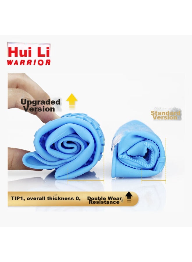 Pull Back Warrior Rain Shoe Covers, Silicone Non-Slip Thickened, For Men Women And Children, Waterproof Rain Boots, Water Shoes, Hl1001, White, Size L - Image 5
