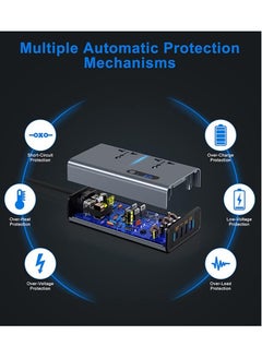JAJEEK "New 200W Car Inverter with LED Display – USB & Type-C Charging Convenience"  - Image 3