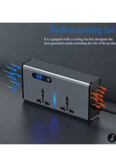 JAJEEK "New 200W Car Inverter with LED Display – USB & Type-C Charging Convenience"  - Image 4