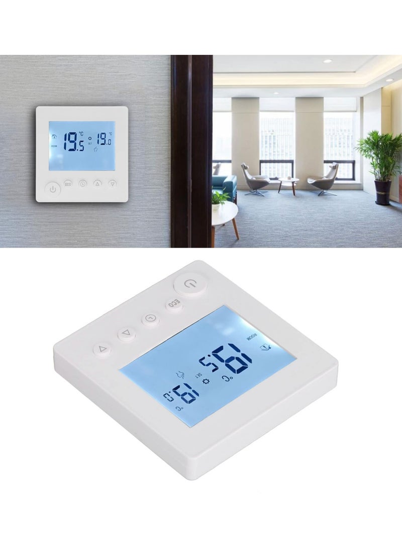 Zikra Smart Thermostat, 16A LCD Display Non Programmable Thermostat for Home, Digital Thermostat with NTC Temperature Sensor, 2 Wire Thermostat for Heat Control, Ideal for Smart Home - Image 5