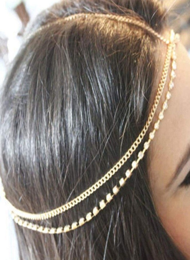 Belicia 1 PCS PREMIUM Boho Layered Head Chains - Handmade Gypsy Hair Jewelry, Bridal Hair Accessory, Festive Jewelry for Weddings, Birthdays, and Special OccasionsBelicia - Image 2