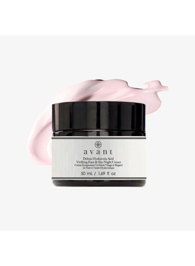 أفانت كريم أفانت سكين كير ديلوكس لتنشيط الوجه والعين بحمض الهيالورونيك الليلي 50 مل - Image 3