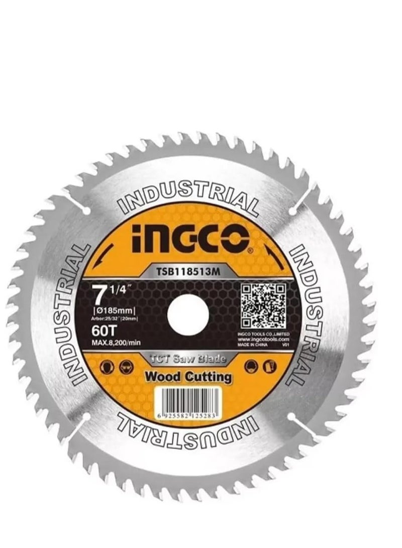 إنجكو شفرة منشار TCT من INGCO مقاس 185 مم – TSB118513 - Image 3