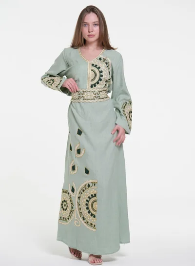 AL BENT AL SHARQIEH embroidred jalabiya dress