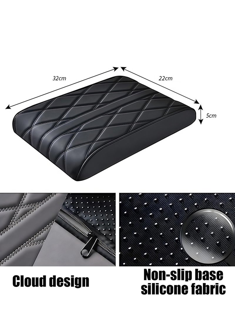 Leon Home Leather car armrest pads, thickened leather car armrest protectors, thickened center console protectors, suitable for most vehicles, SUVs, trucks, sedans - Image 3