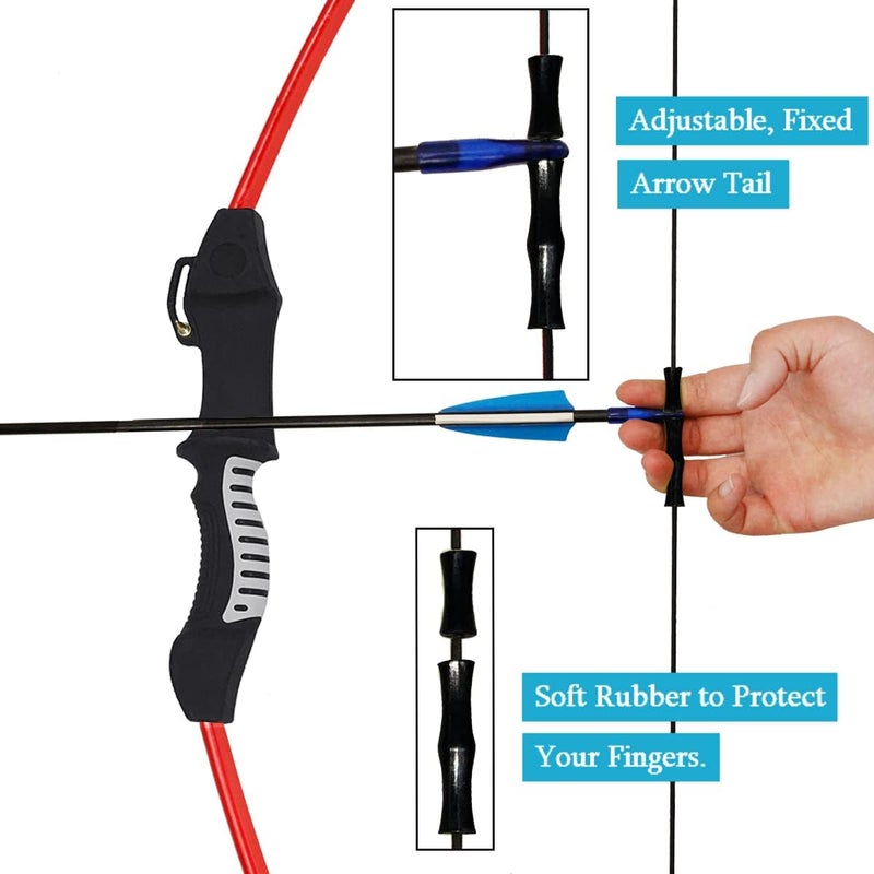 Mxessua 45" Youth Bow and Arrows Set for Kids 8-12 Teens Recurve Archery Beginner Gift Longbow Kit, Outdoor Hunting Play Gift, 9 Arrows, 4 Target Face for Backyard Game Age 12-14 14-16 - Image 4