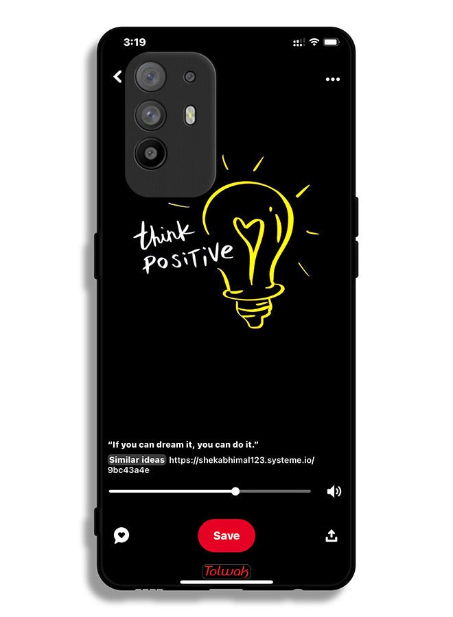 Tolwak Oppo A95 5G Protective Case Cover Think Positive - Image 2