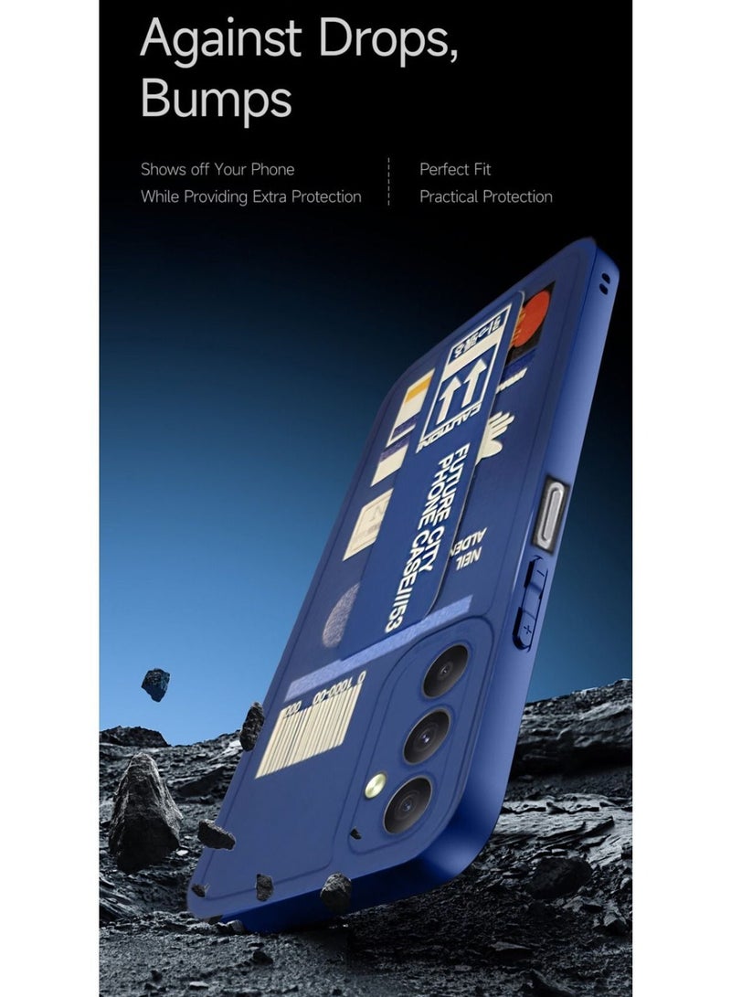 Techie غطاء حماية مغناطيسي من السيليكون بتصميم أنيق لهاتف سامسونج جالاكسي A24 4G - أزرق - Image 5