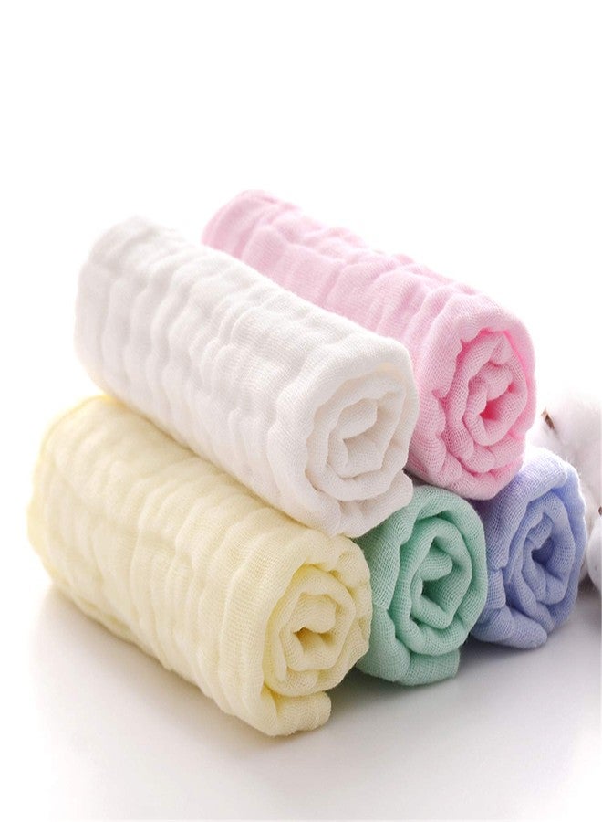 SEMITO Reusable Muslin Face Towels for Babies | Soft Cotton Washcloths & Napkins for Infants & Toddlers | Six Layer Muslin Cloth Extra Soft Hankies (3, Multicolour) - Image 4