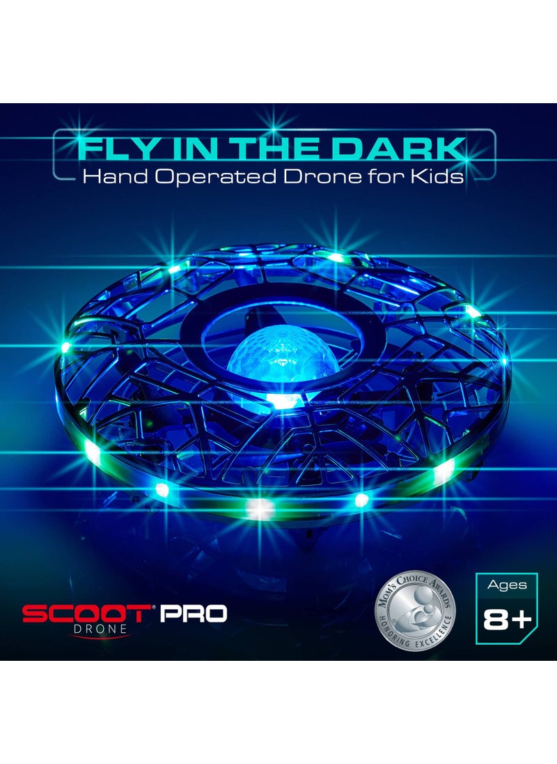 Force1 Force1 Scoot Pro Hand Operated Drone for Kids or Adults- Induction Hands Free Motion Sensors Mini Drones with Bright LED Projection, 360 Flips, Easy Indoor Small UFO Flying Orb Ball Drone Toy for Boys Girls  - Image 2