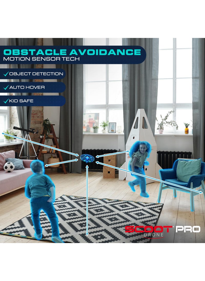 Force1 Force1 Scoot Pro Hand Operated Drone for Kids or Adults- Induction Hands Free Motion Sensors Mini Drones with Bright LED Projection, 360 Flips, Easy Indoor Small UFO Flying Orb Ball Drone Toy for Boys Girls  - Image 5