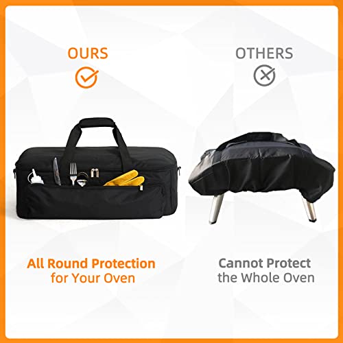 NOELIFE Carry Bag for Ooni Volt 12 Electric Pizza Oven Portable Carrying Case with PE Foam Lining for Ooni Volt Accessories Builtin Pockets Suitable for Indoor Outdoor Use Bag Only - Image 3