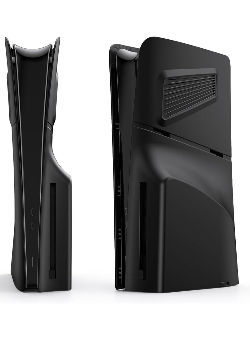 Premium ABS Replacement Shell for PS5 Slim Disc Edition (Black) - Image 1