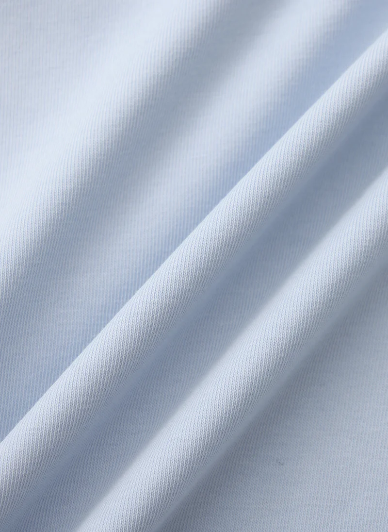 Balabala Blue Kids Girls Round v-neck short-sleeved T-shirt for Women | Best Price UAE