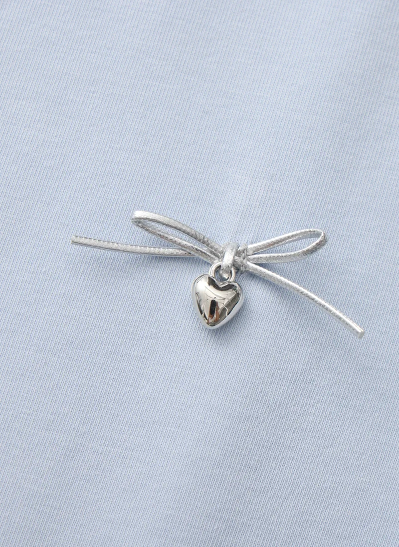 Balabala Blue Kids Girls Round v-neck short-sleeved T-shirt for Women | Best Price UAE