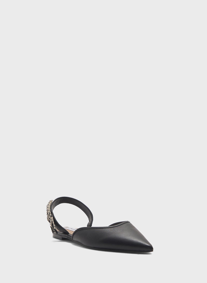 STEVE MADDEN Landfall Buckle Strap Closed Toe Ballerinas  - Image 2