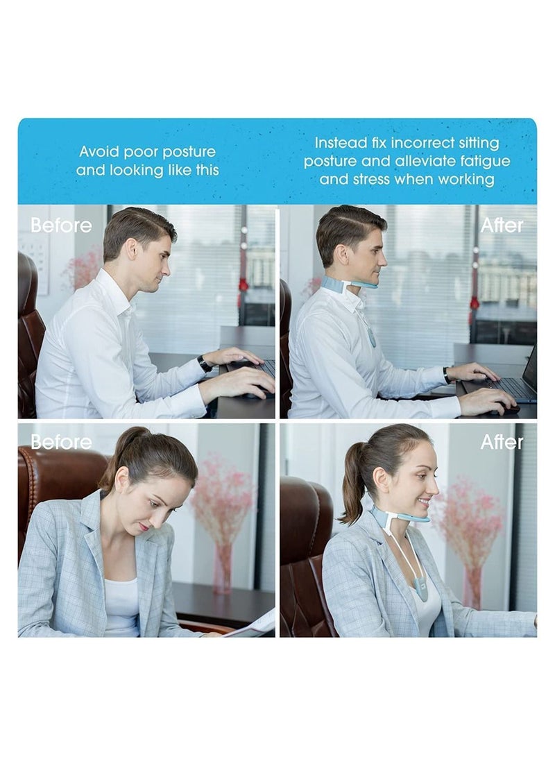 Neck Brace, Support, Adjustable Decompressed, Shaping Cervical Collar, Traction Device, Conducive to Correct Forward Head Posture, Suitable for Men, Women - Image 5