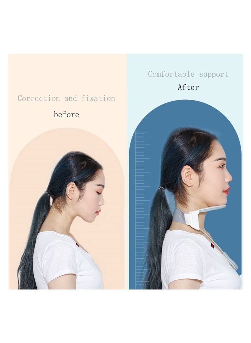 Neck Brace, Support, Adjustable Decompressed, Shaping Cervical Collar, Traction Device, Conducive to Correct Forward Head Posture, Suitable for Men, Women - Image 3
