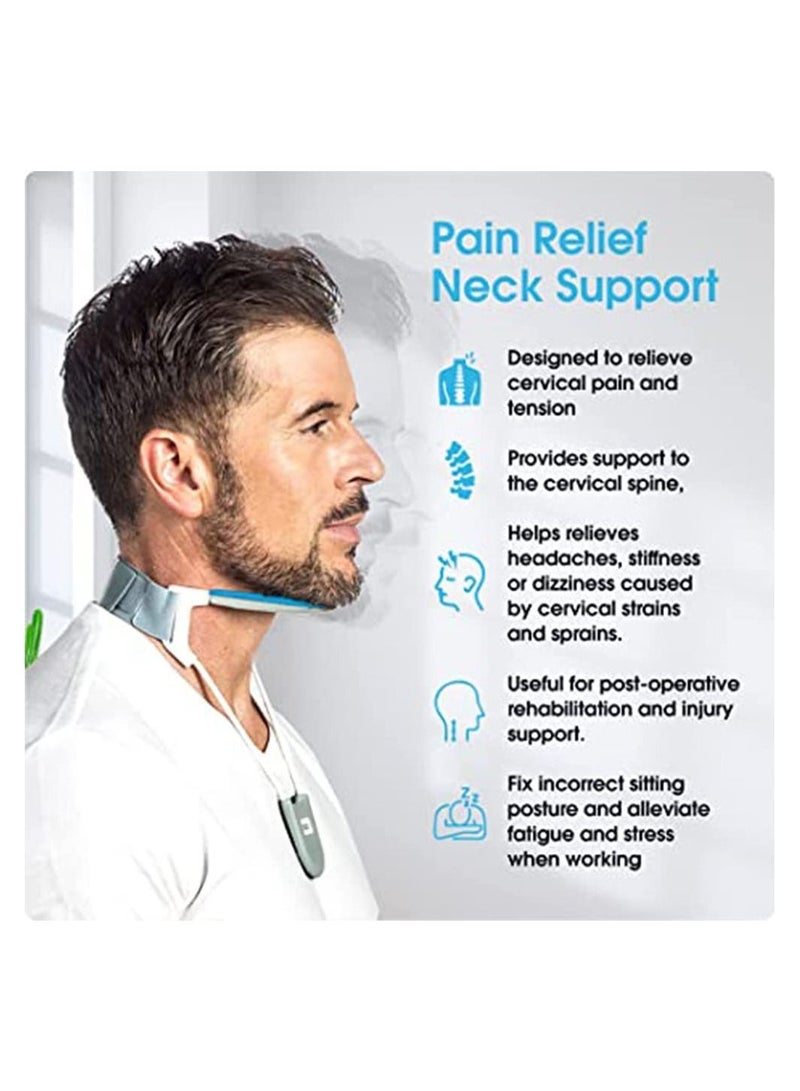 Neck Brace, Support, Adjustable Decompressed, Shaping Cervical Collar, Traction Device, Conducive to Correct Forward Head Posture, Suitable for Men, Women - Image 1