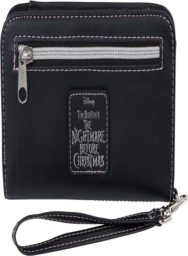 Loungefly unisex Disney The Nightmare Before Christmas Wallet & Phone Holder - Bi-fold, Snap Closure, Detachable Wrist Strap - Image 2