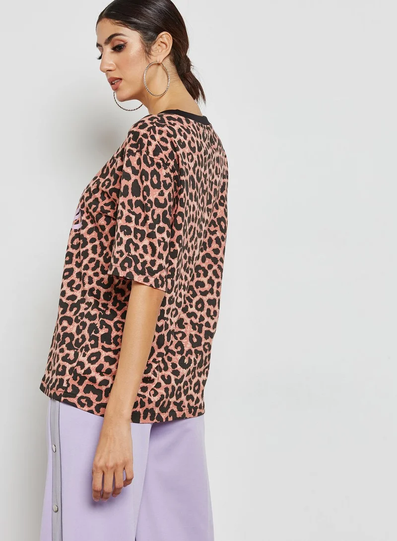 Missguided MG Barbie Leopard Print T-shirt