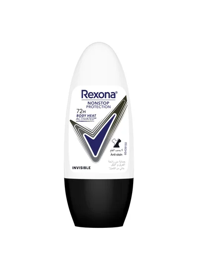 صفقة Rexona مزيل العرق الشفاف المضاد للتعرق، غير مرئي وجاف، أسود وأبيض على Noon EG
