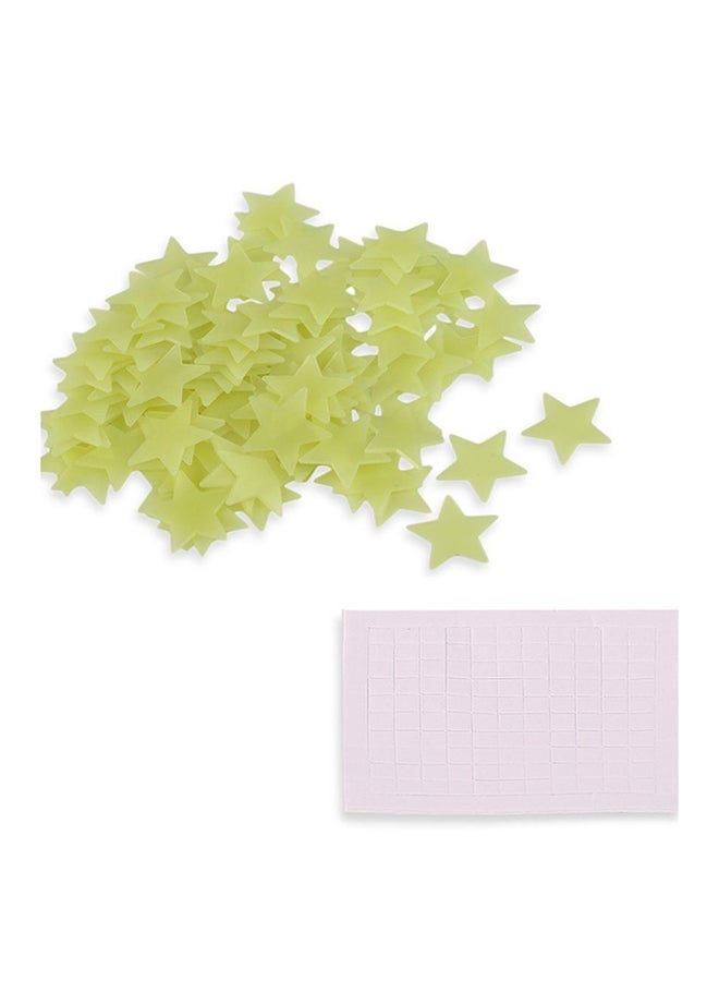 OUTAD 100-Piece Wall Glow Stickers Light Green 37x90x87ml  - Image 1