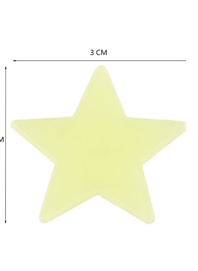 OUTAD 100-Piece Wall Glow Stickers Light Green 37x90x87ml  - Image 3