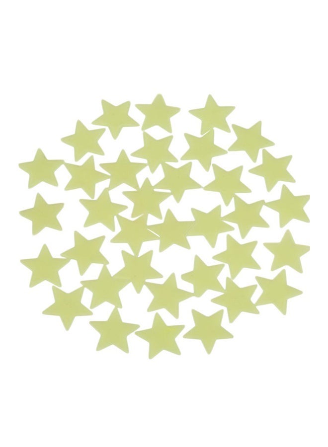 OUTAD 100-Piece Wall Glow Stickers Light Green 37x90x87ml  - Image 2