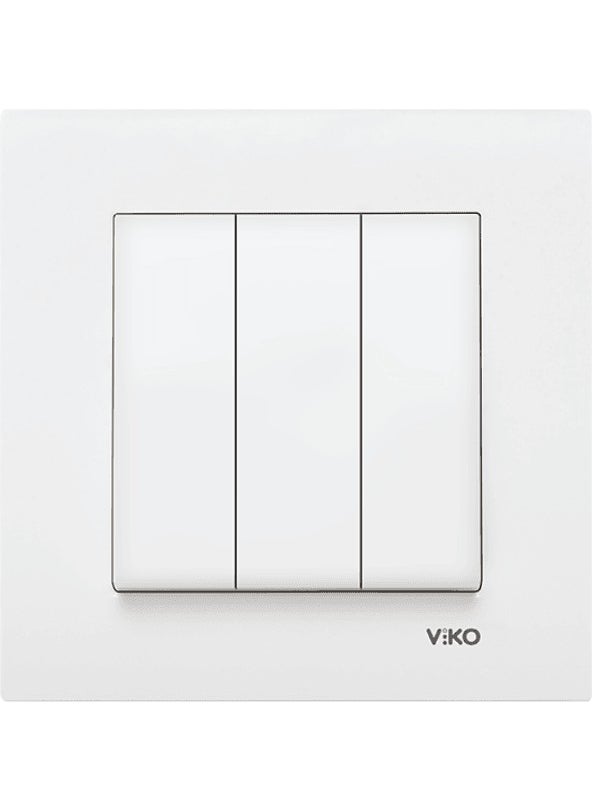 Viko Karre Triple Wrench White (Frame Included) 90967068 (4 Pcs)  - Image 2
