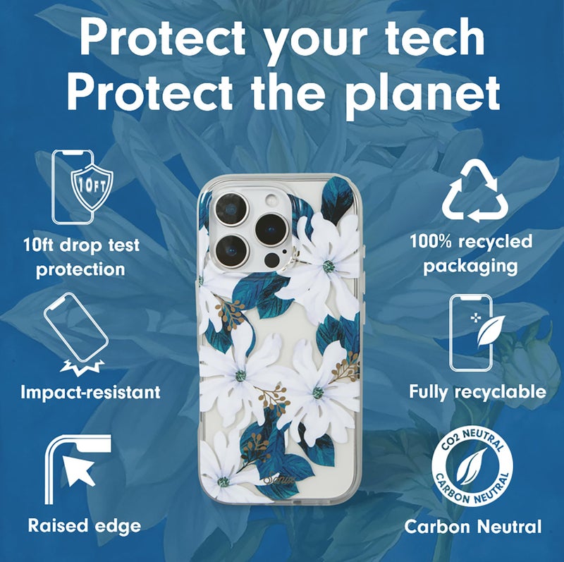 Sonix Case for iPhone 16 Pro | Compatible with MagSafe | 10ft Drop Tested | Delilah Flower - Image 4