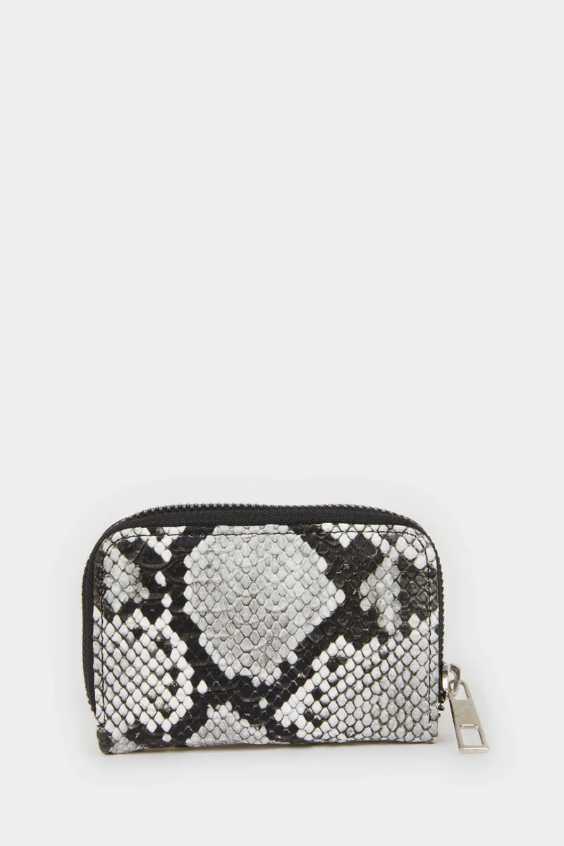 Woman Snake Patterned Coin Wallet