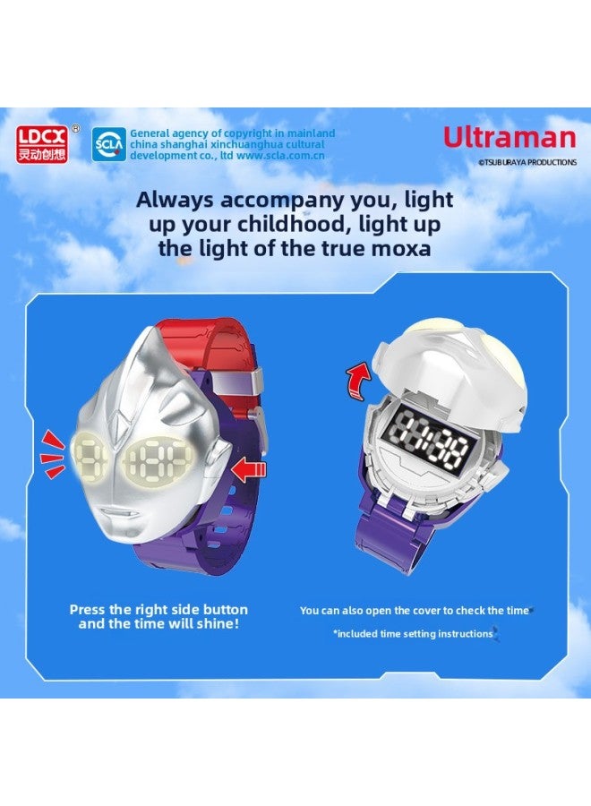Genuine Smart Diga Altman Mecha Watch Children's Edition Zeta Luminous Q Change Bracelet Time Toy Boy-Color:OTT Mecha Watch (G + D)  - Image 5