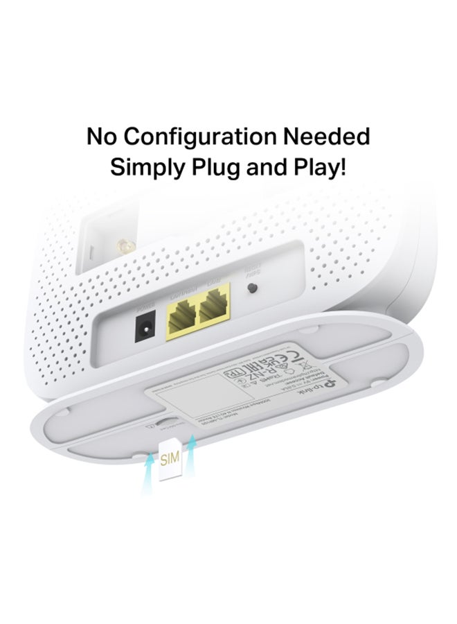 TP-LINK 300Mbps 4G WiFi Router, cutting-edge Mobil WiFi Router 4G Cat4 LTE Network, Ideal for gaming & streaming, Nano SIM Card Slot, Plug & Play, Secure Network WPA-PSK white - Image 4